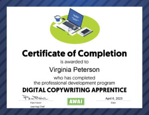 online content copywriting certificate