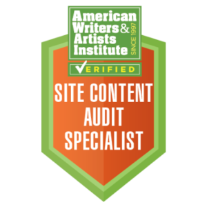 Site Content Audit Copywriting Specialist Badge
