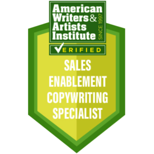 Sales Enablement Copywriting Specialist Badge